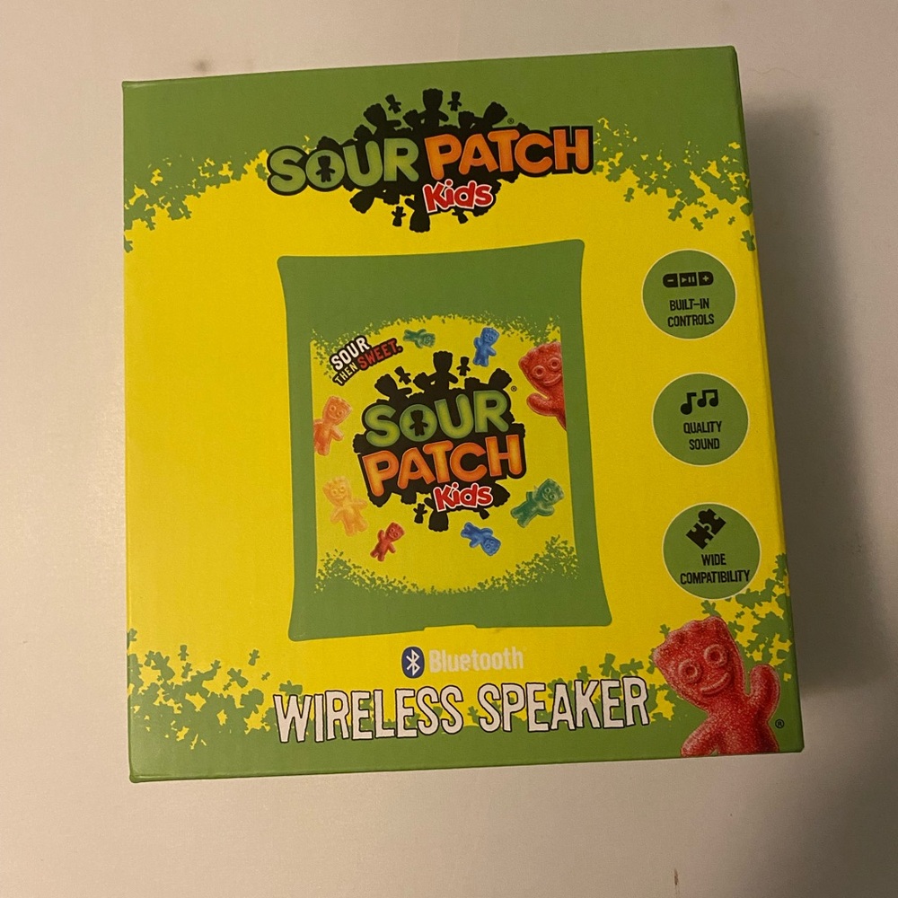 Sour Patch Kids Bluetooth Wireless Speaker - Yellow/Green
